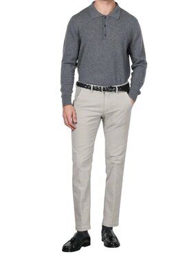 Mason's Torino Corduroy Pants Trousers Mens 52 36 US Beige Khaki Cotton Slim Fit